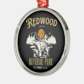 Redwood National Park Wooded landscape Metalen Ornament (Links)