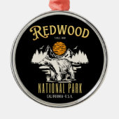 Redwood National Park Wooded landscape Metalen Ornament (Voorkant)