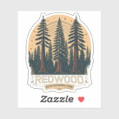 Redwood National State Park, Californië Sticker (Vel)