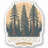 Redwood National State Park, Californië Sticker (Voorkant)
