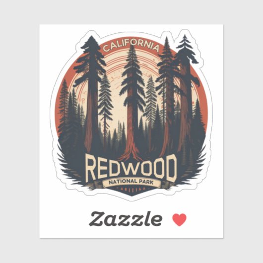 Redwood National State Park, Californië Sticker (Vel)