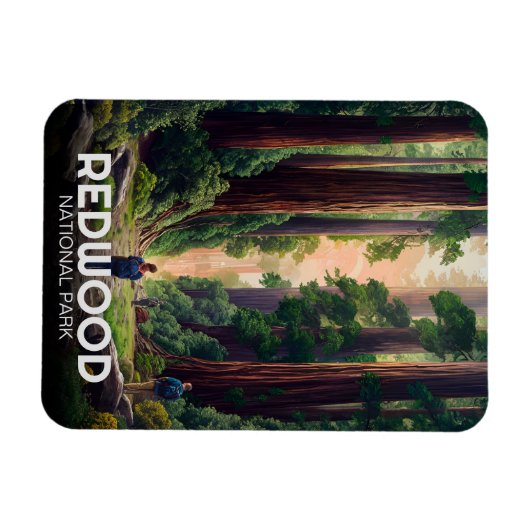 Redwood National State Park, Kust van Californië Magneet (Horizontaal)