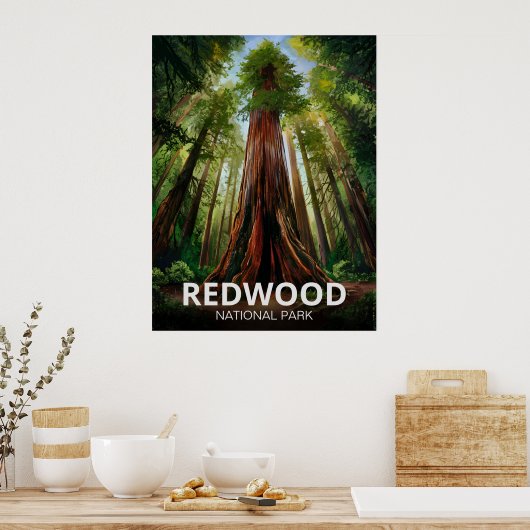 Redwood National State Park, Kust van Californië Poster (Keuken)