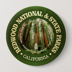 Redwood National & State Parks (NP2) Ronde Button 4,0 Cm
