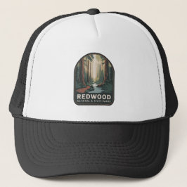 Redwood National & State Parks Vintage Badge Trucker Pet