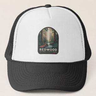 Redwood National & State Parks Vintage Badge Trucker Pet