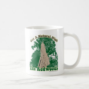 Redwood Natural High Retro Travel Logo Koffiemok