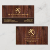 Redwood Timer Layers Hammer Handyman Carpenter Visitekaartje (Voorkant / Achterkant)