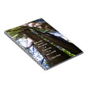 Redwood Trees met Muir Quote Notitieboek (Rechterzijde)