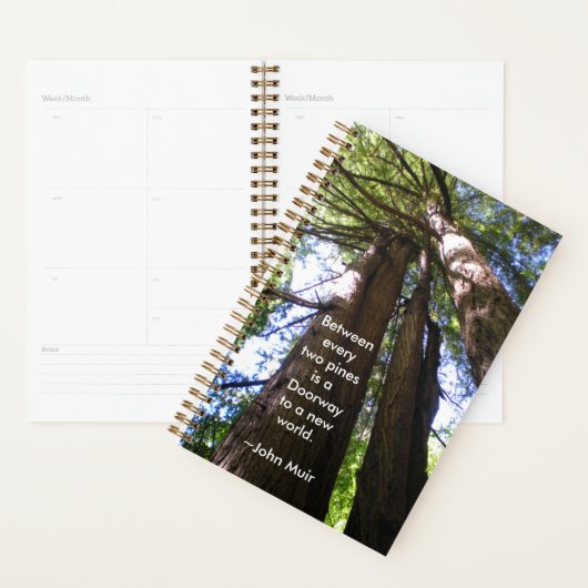Redwood Trees met Muir Quote Planner (Display)
