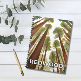 Redwood Trees | National Park Waterverf Reizen Notitieboek