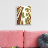 Redwood Trees | Waterverf van het Redwood National Canvas Afdruk (Insitu (Woonkamer))