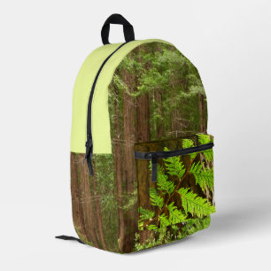 Redwood Treins bij Muir Bossen National Monument Bedrukte Rugzak