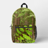 Redwood Treins bij Muir Bossen National Monument Bedrukte Rugzak (Voorkant)