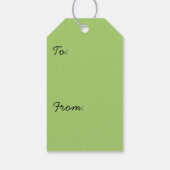 Redwood Treins bij Muir Bossen National Monument Cadeaulabel (Achterkant)