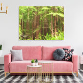 Redwood Treins bij Muir Bossen National Monument Canvas Afdruk (Insitu (Woonkamer))