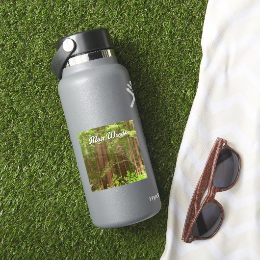 Redwood Treins bij Muir Bossen National Monument Sticker (HydroFlask Insitu)
