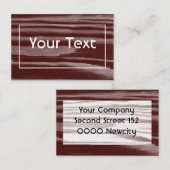 Redwood Visitenkarte Visitekaartje (Voorkant / Achterkant)