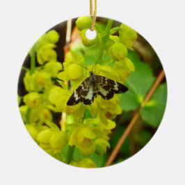 Redwood Vlinder en Wildbloemen Keramisch Ornament