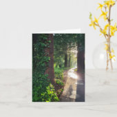 Redwood zonnepad wenskaart kaart (Gele Bloem)