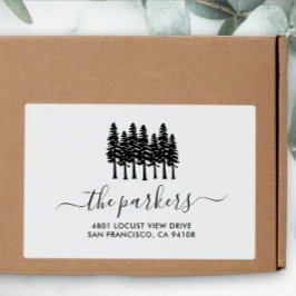 Redwoods | Achternaam handtekening retouradres Rubberstempel