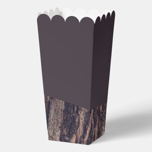 Redwoods & Bark, Rustieke bruiloft Bedankdoosjes (Achterkant)