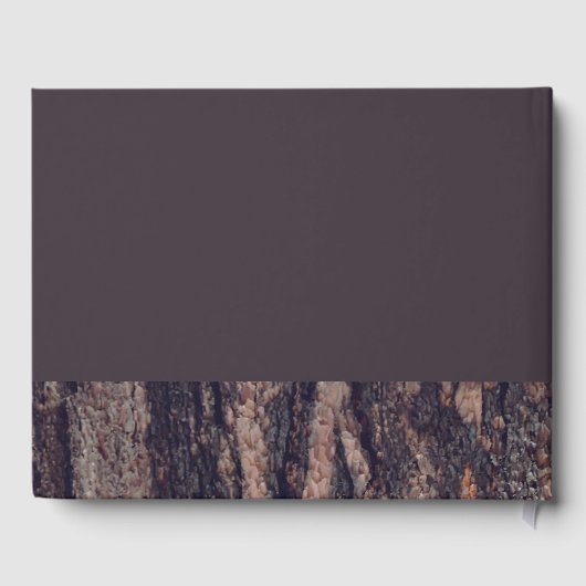 Redwoods & Bark, Rustieke bruiloft Gastenboek (Achterkant)