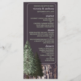 Redwoods & Bark, Rustieke bruiloft Menu