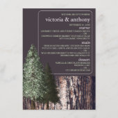 Redwoods & Bark, Rustieke bruiloft Menu (Voorkant)