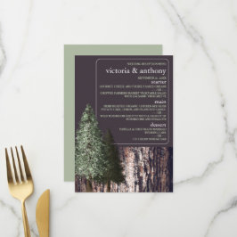 Redwoods & Bark, Rustieke bruiloft Menu