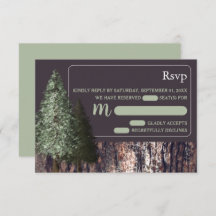 Redwoods & Bark, Rustieke bruiloft RSVP