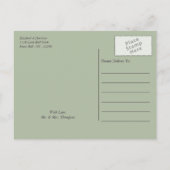 Redwoods & Bark, Rustieke bruiloft Save the Date Aankondigingskaart (Achterkant)