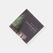 Redwoods & Bark, Rustieke bruiloft Servet (Hoek)