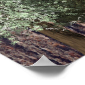 Redwoods & Bark, Rustieke bruiloft Welkom Poster (Hoek)