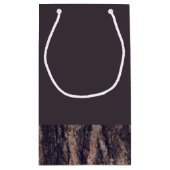 Redwoods & Bark, Rustieke huwelijksgunst Klein Cadeauzakje (Achterkant)