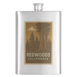 Redwoods National Park California Flask Flacon