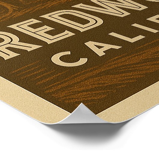 Redwoods National Park California Poster (Hoek)