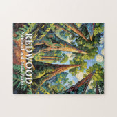 Redwoods National Park California Van Gogh Custom Legpuzzel (Horizontaal)