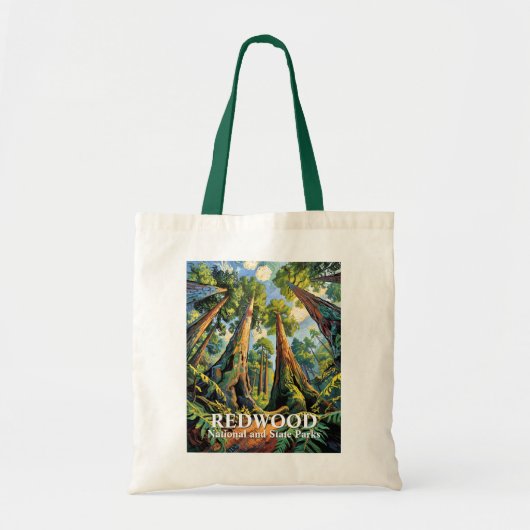 Redwoods National Park California Van Gogh Custom Tote Bag (Voorkant)