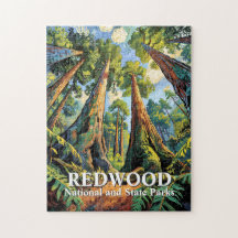 Redwoods National Park Californië Van Gogh Custom