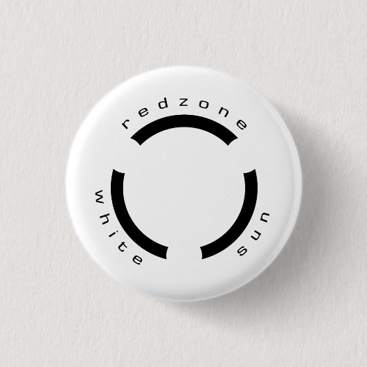 Redzone - WhiteSun Logo Badge Ronde Button 3,2 Cm (Voorkant)