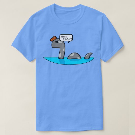 ree Fiddy Funny Loch Ness Monster Nessie 3 T-shirt (Design voorkant)