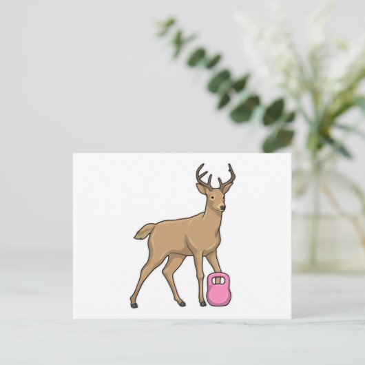 Ree Fitness Dumbbell Briefkaart (Staand voorkant)