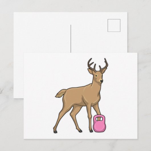 Ree Fitness Dumbbell Briefkaart (Voorkant / Achterkant)