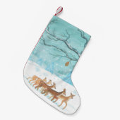 Ree in de Winter Kleine Kerstsok (Voorkant (Hangend))