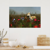 Ree in een weide print (Keuken)