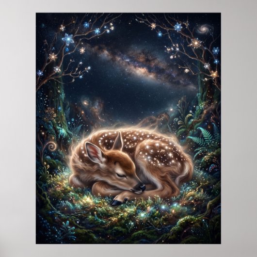 Ree Jonge Nevel Slaapster Stermos Kunst Poster (Voorkant)