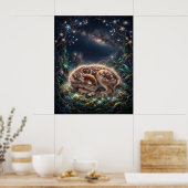 Ree Jonge Nevel Slaapster Stermos Kunst Poster (Keuken)