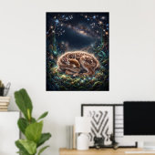 Ree Jonge Nevel Slaapster Stermos Kunst Poster (Thuiskantoor)