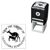 Ree Voedt Kalm “Uit de bibliotheek van” Naam Zelfinktende Stempel (In situ)